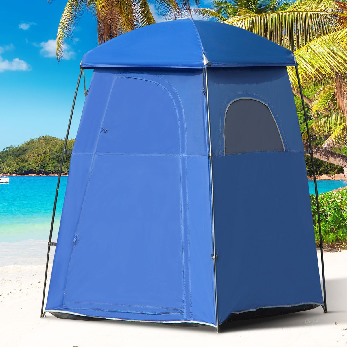 Toilet Tent Mobile Shower Tent 1-2 Person Changing Tent Bag Upf50+ 167X167X218Cm