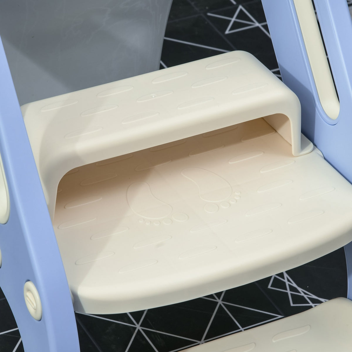 Toilet Trainer For Children With Stairs & Handle, Folding Toilet Attachment, Potty Trainer, 2-6 Years