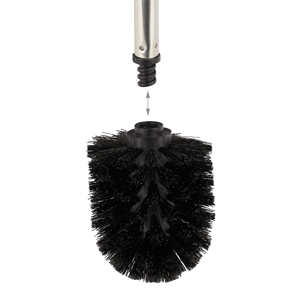 Toilet brush set with 2 + 4 extra heads