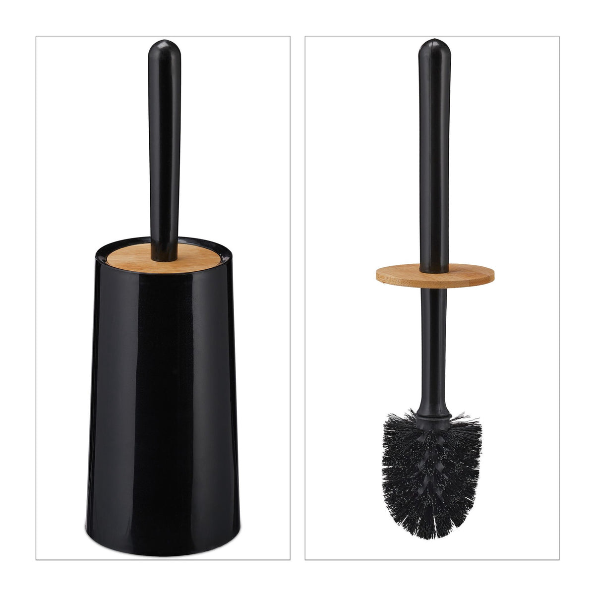 Toilet brush with container