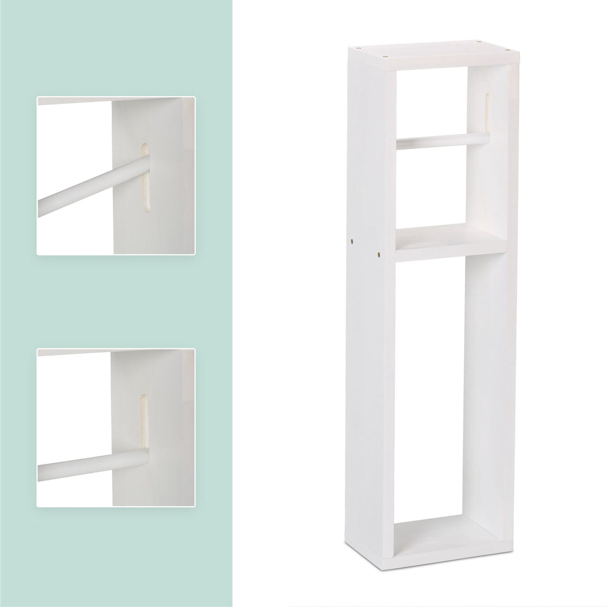 Toilet paper holder white