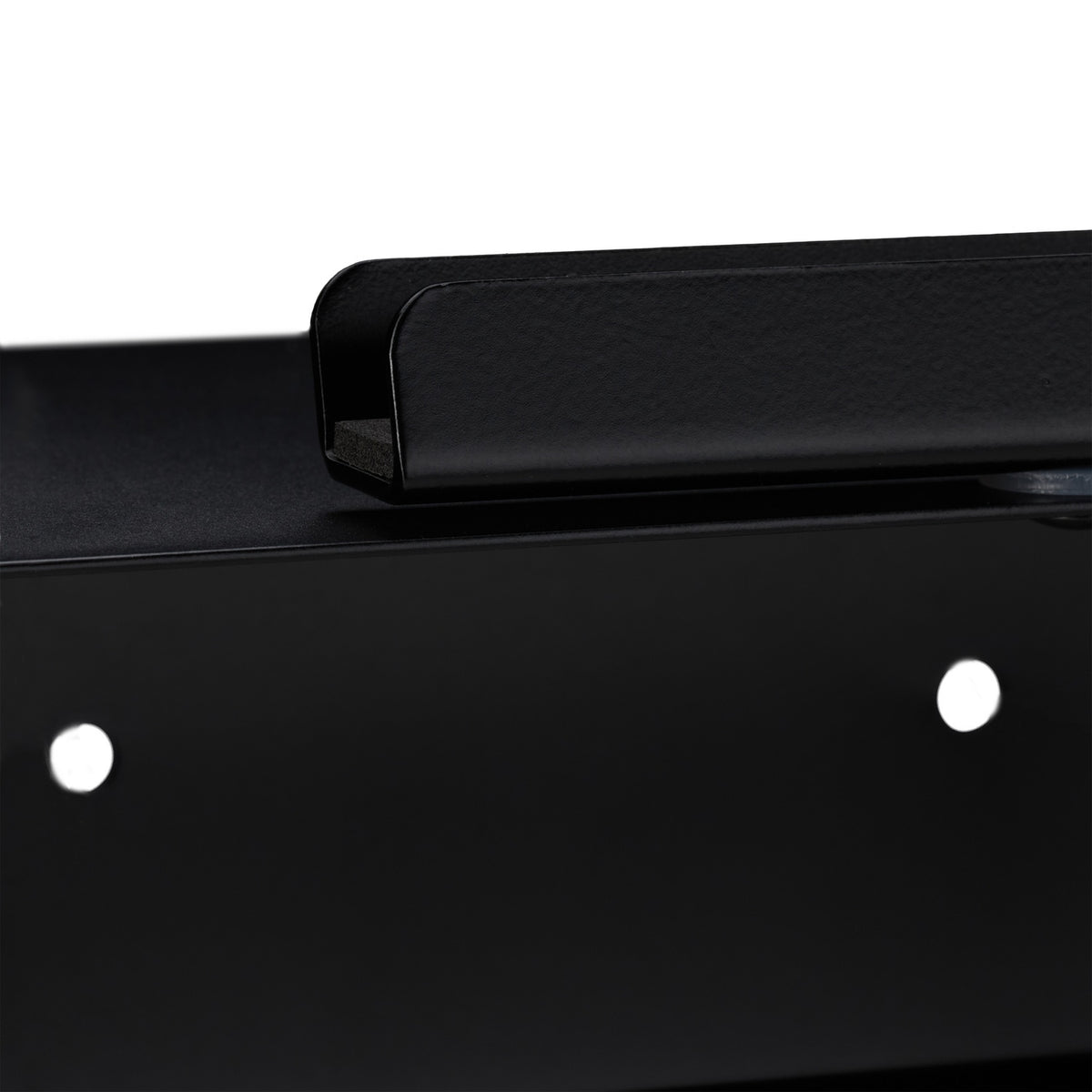 Toilet paper holder with shelf