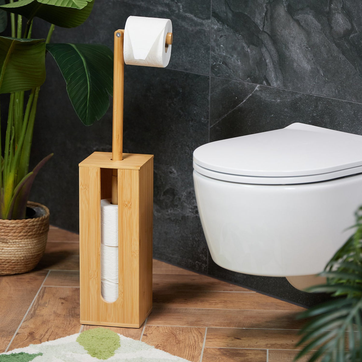 Toilet paper rack for 5 rolls