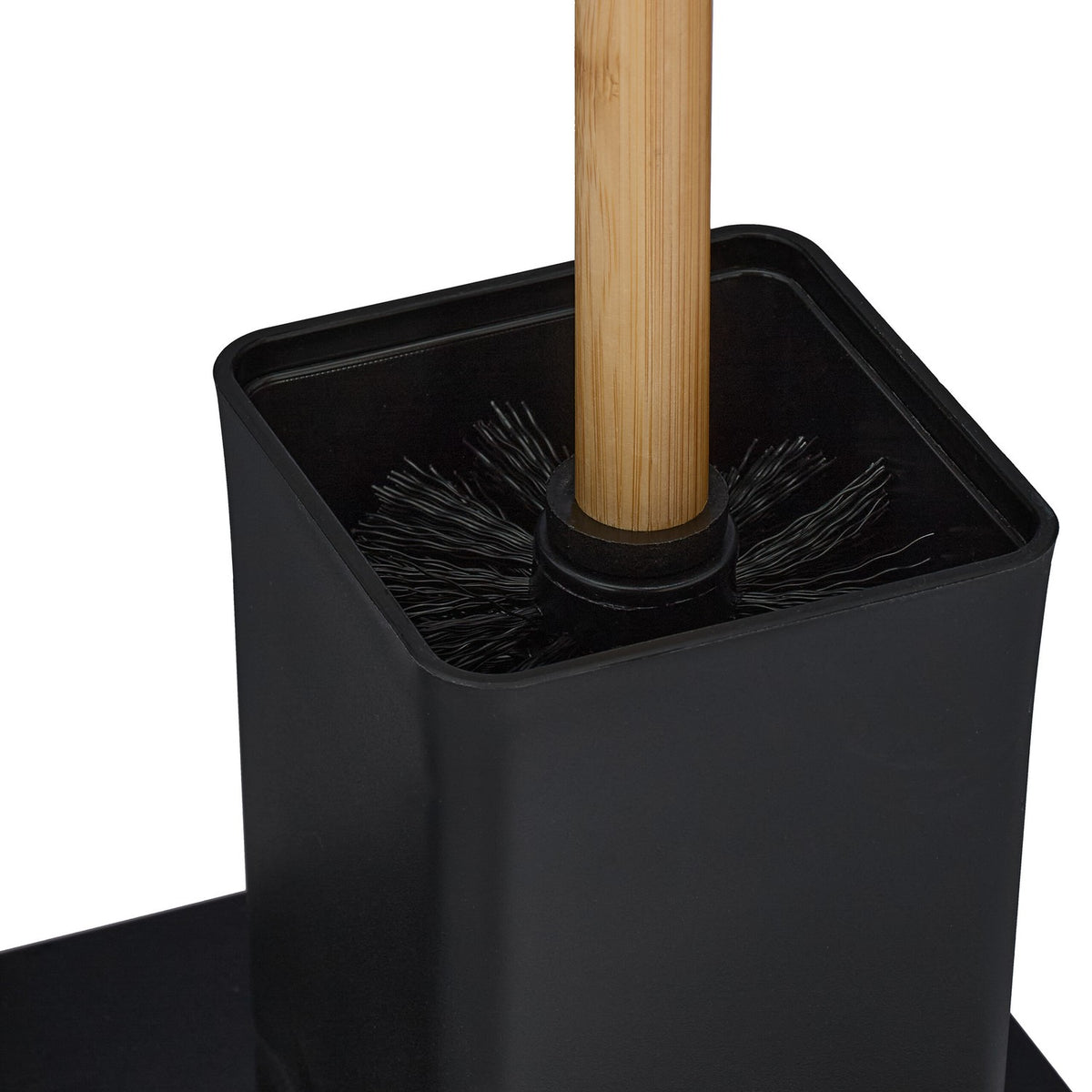 Toilet seat in bamboo and stainless steel