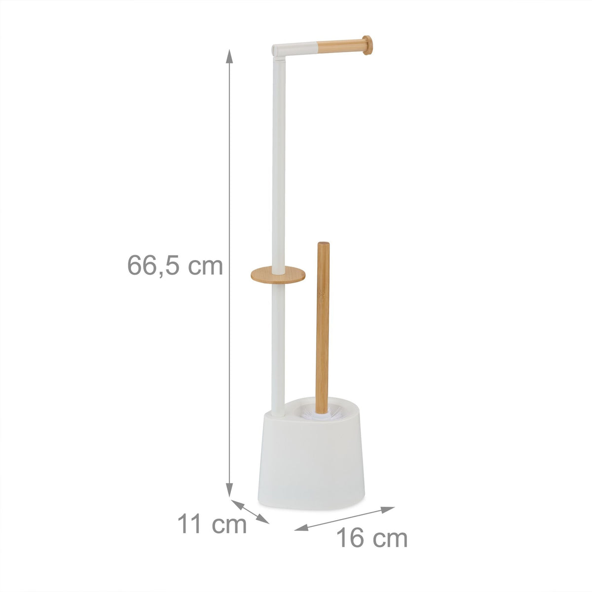 Toilet seat in bamboo and stainless steel