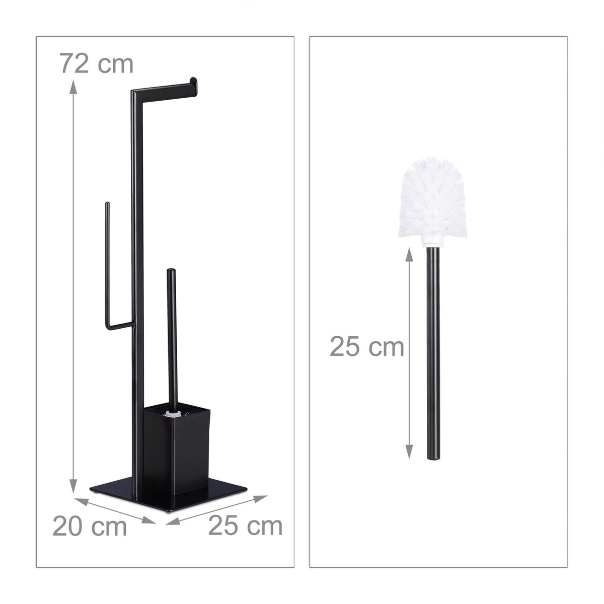 Toilet seat in black