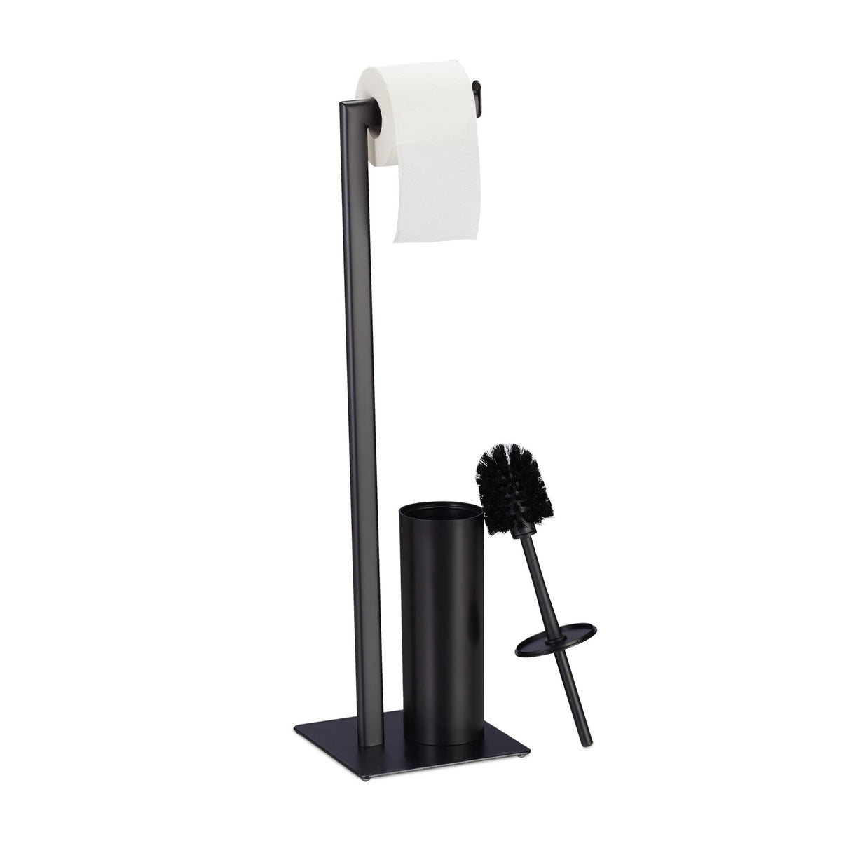 Toilet seat in matt black