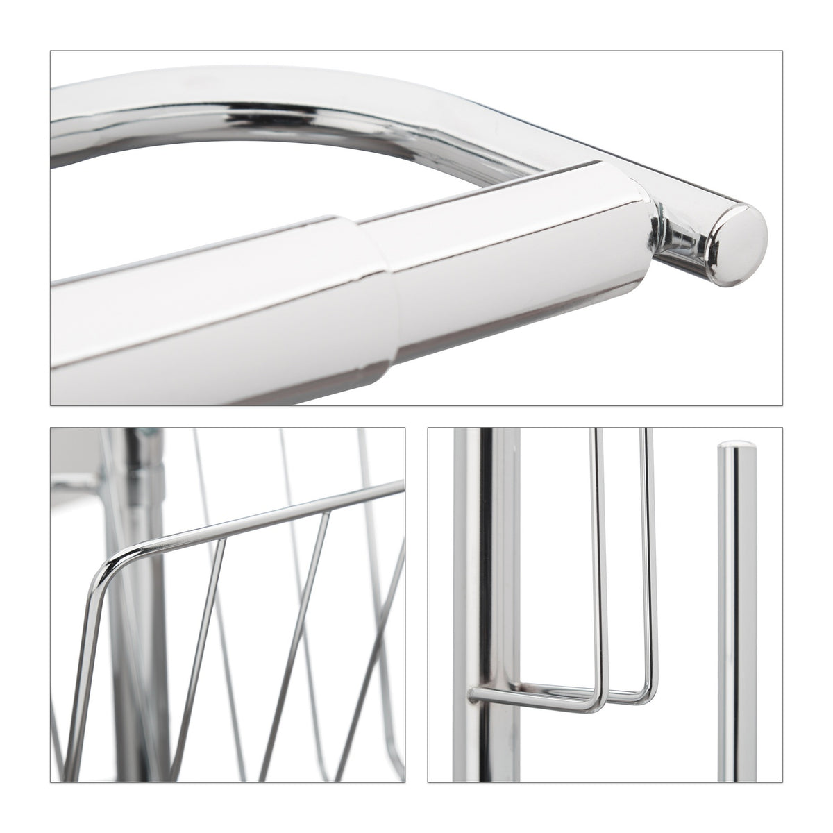 Toilet seat with magazine holder