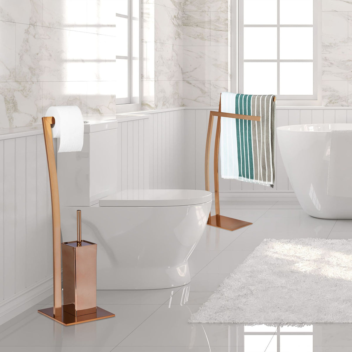 Toilet set WIMEDO in stainless steel