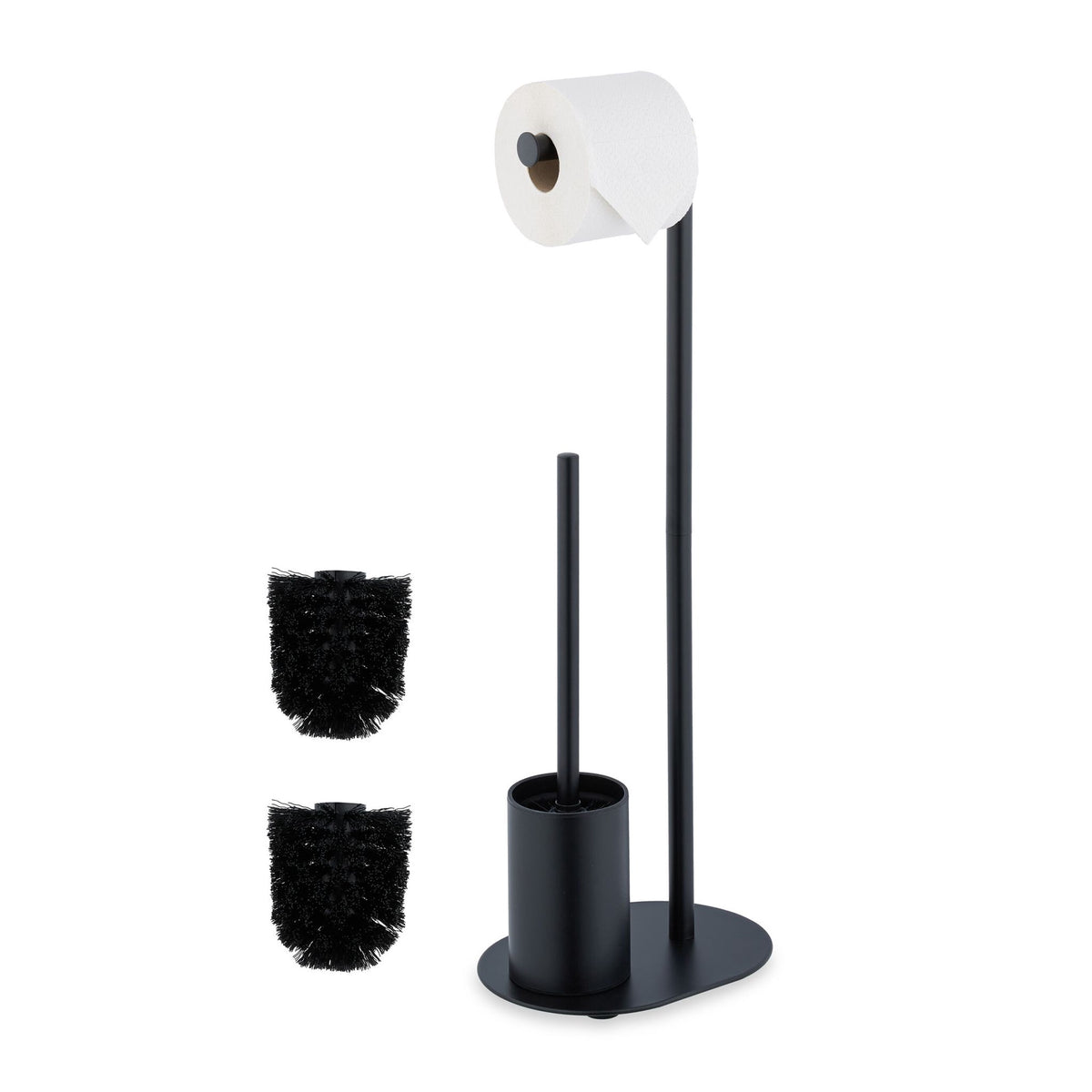 Toilet set in metal