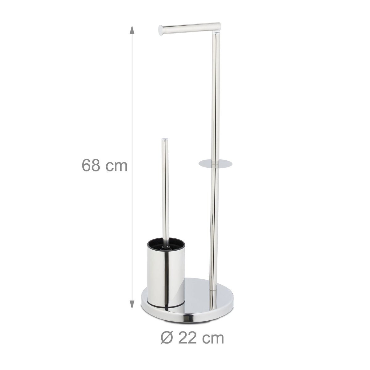Toilet set with paper holder