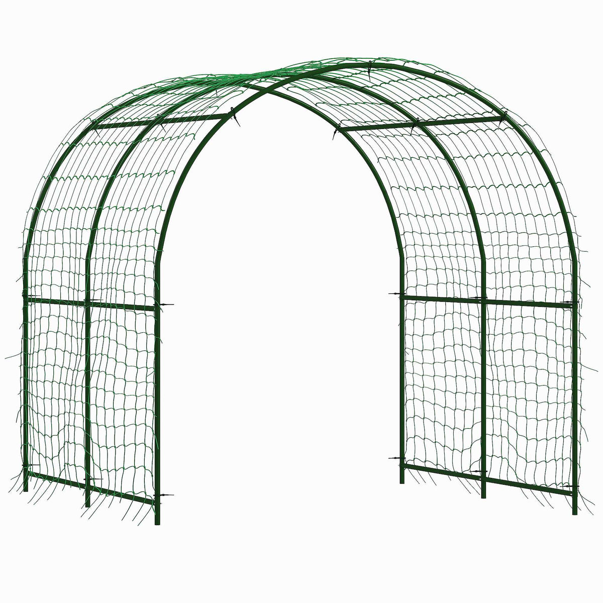 Tomato Trellis Arch, Steel, 216 cm, Dark Green