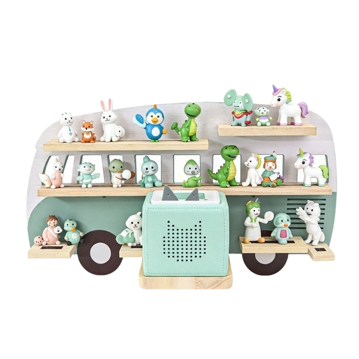 Toniebox Bus Shelf – Holds 25 Tonies, Magnetic Strips