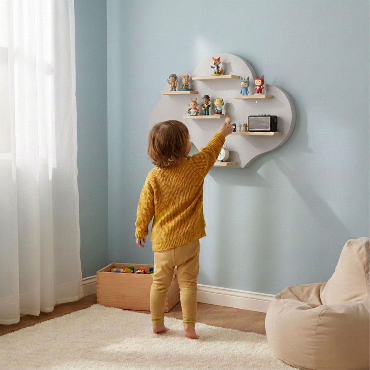 Toniebox Shelf with Magnetic Storage for 20 Figures