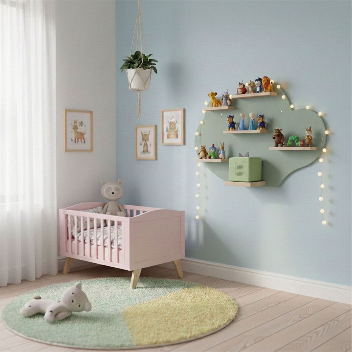 Toniebox Wall Shelf with Magnetic Storage for 20 Figures