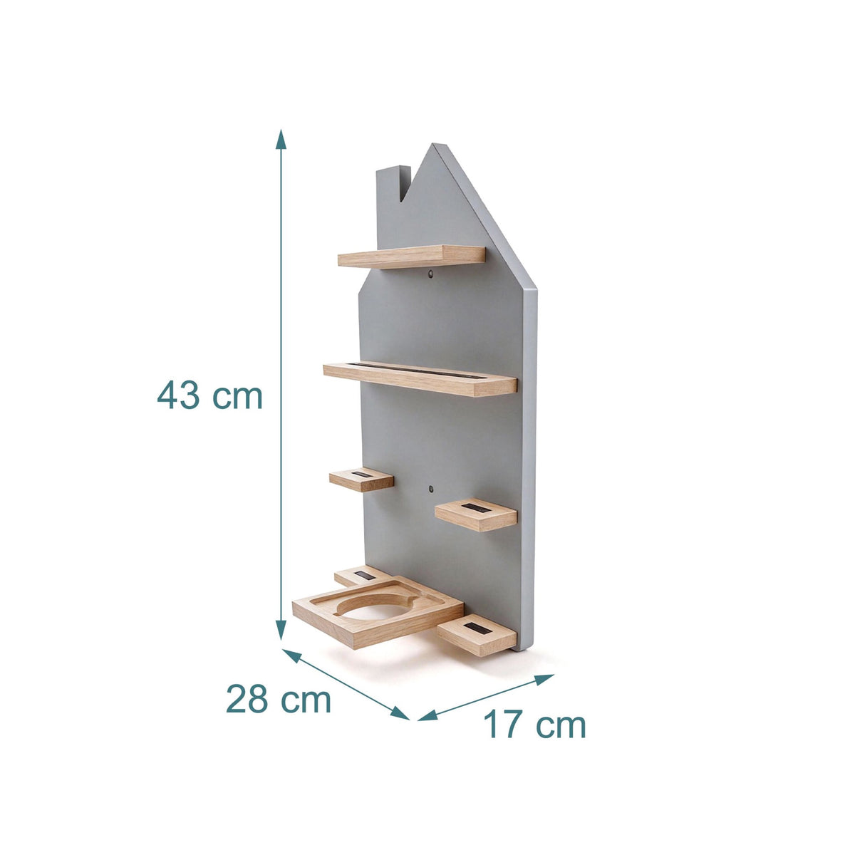 Toniebox Wall Shelf with Magnetic Strips, Holds 32 Tonies