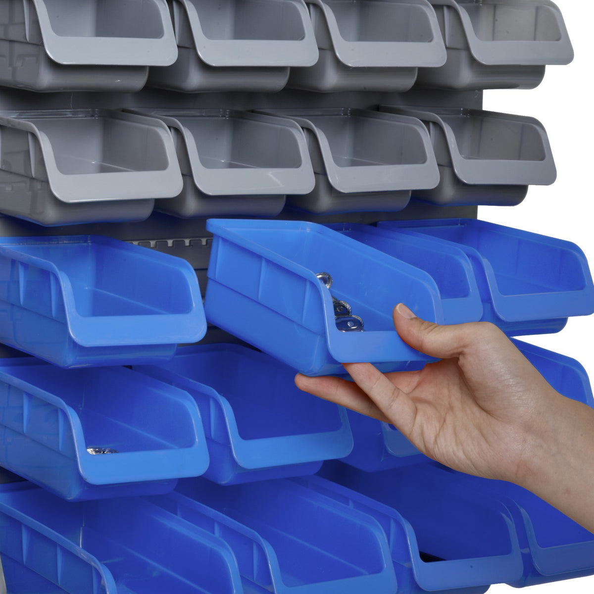 Tool Hole Wall, Tool Holder, Blue+Gray, For Workshop