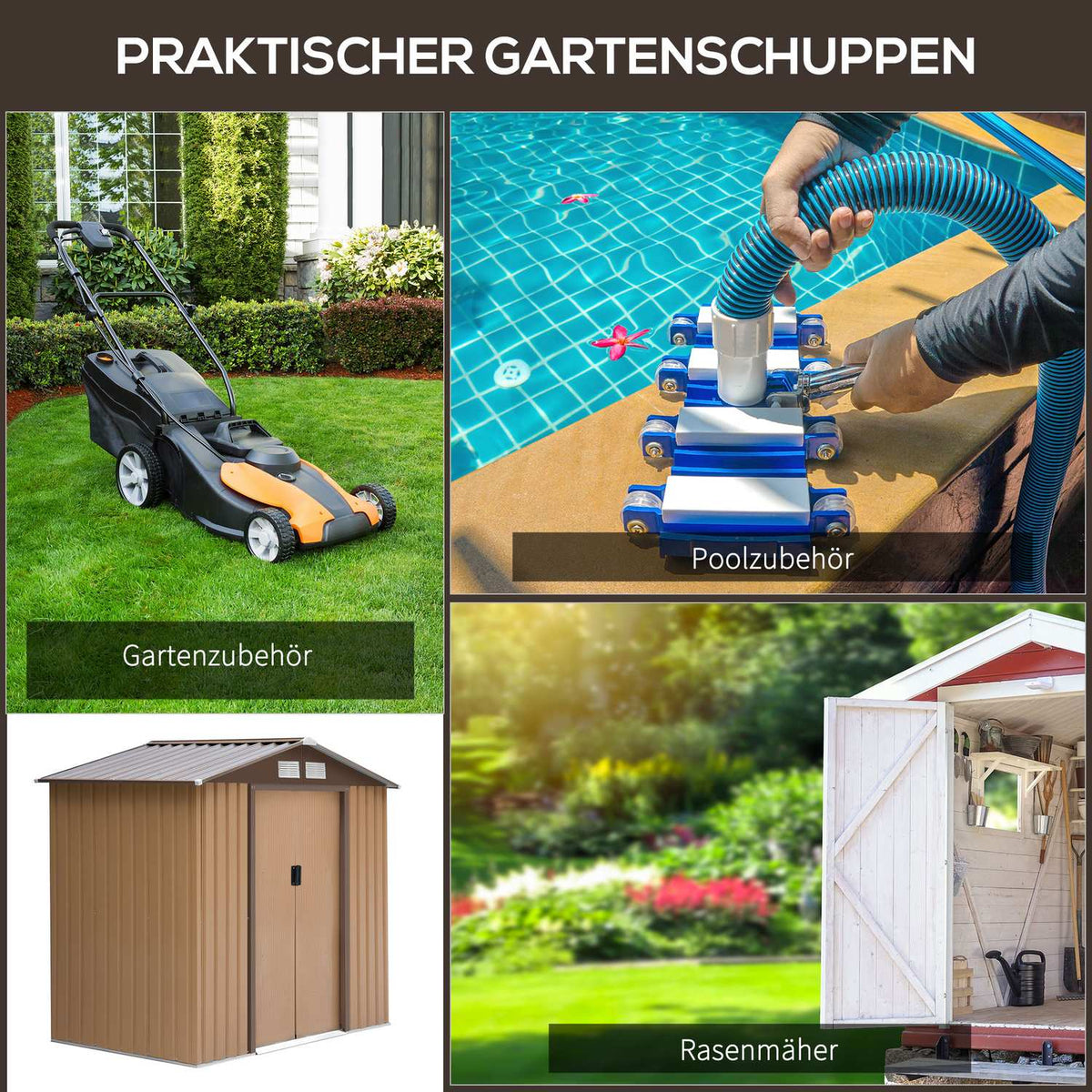 Tool Shed Garden Shed Garden Shed With Floor Frame And Sliding Doors Weatherproof Steel Yellow 213 X 130 X 185 Cm