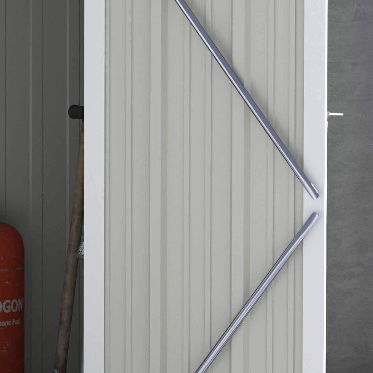 Tool Shed Garden Shed Tool Shed With Door Outdoor Steel Green 142 X 84 X 189 Cm