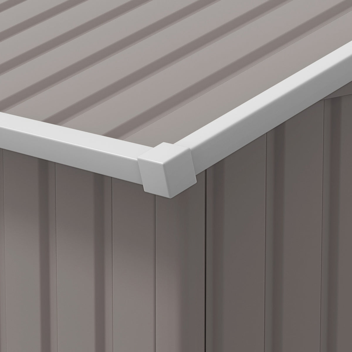 Tool shed 12.4 m², garden shed with pent roof, sliding door, foundation, 340 x 386 x 200 cm, tool shed made of galvanized steel, weatherproof, for garden, charcoal gray