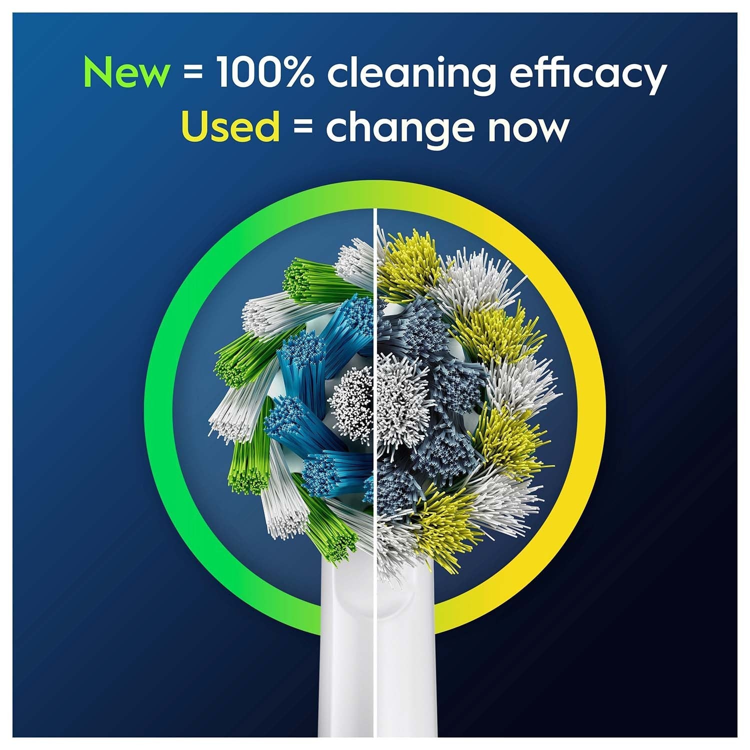 Toothbrush Head Cross Action, 9-Pack