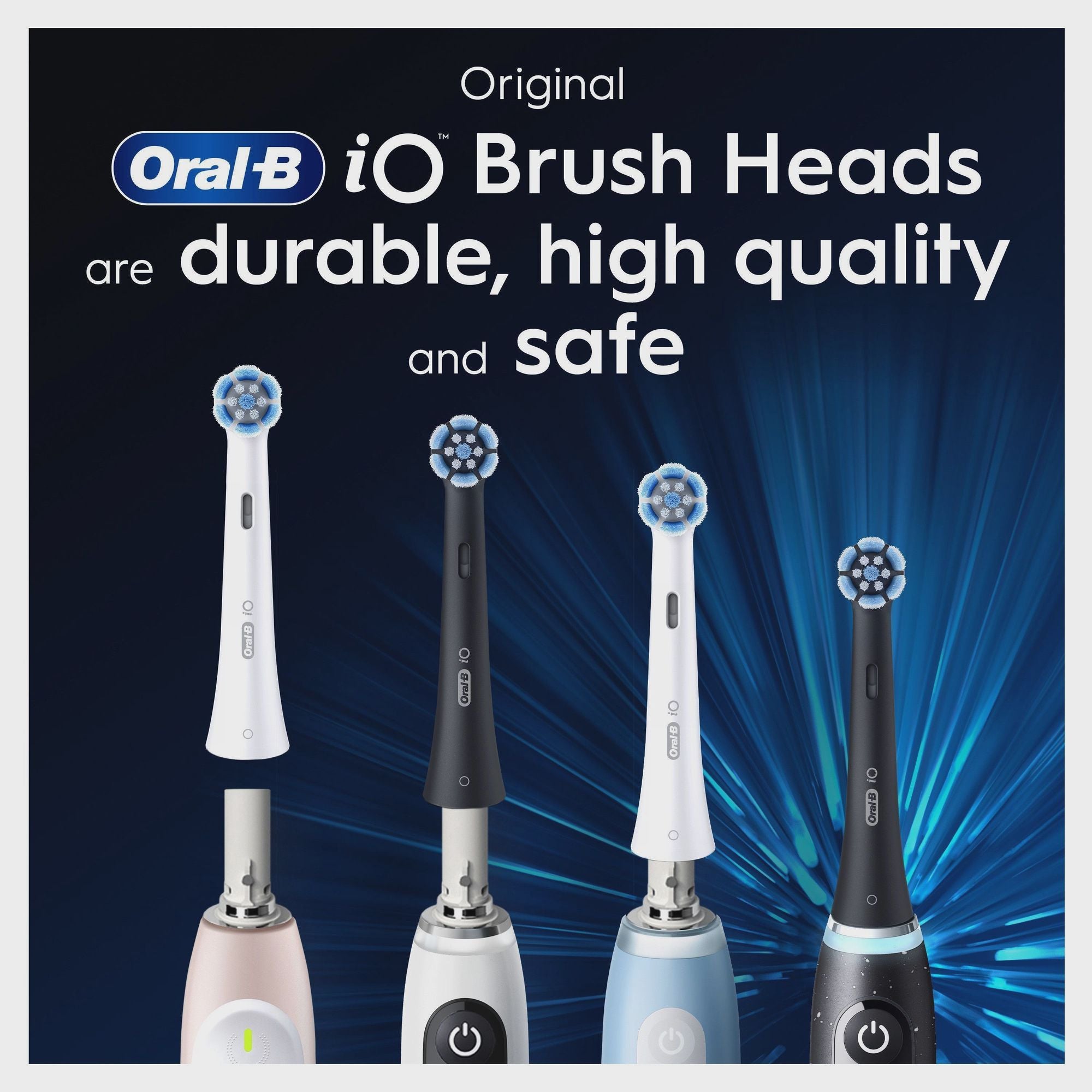 Toothbrush Heads, Gentle Care, Black, 2-Pack