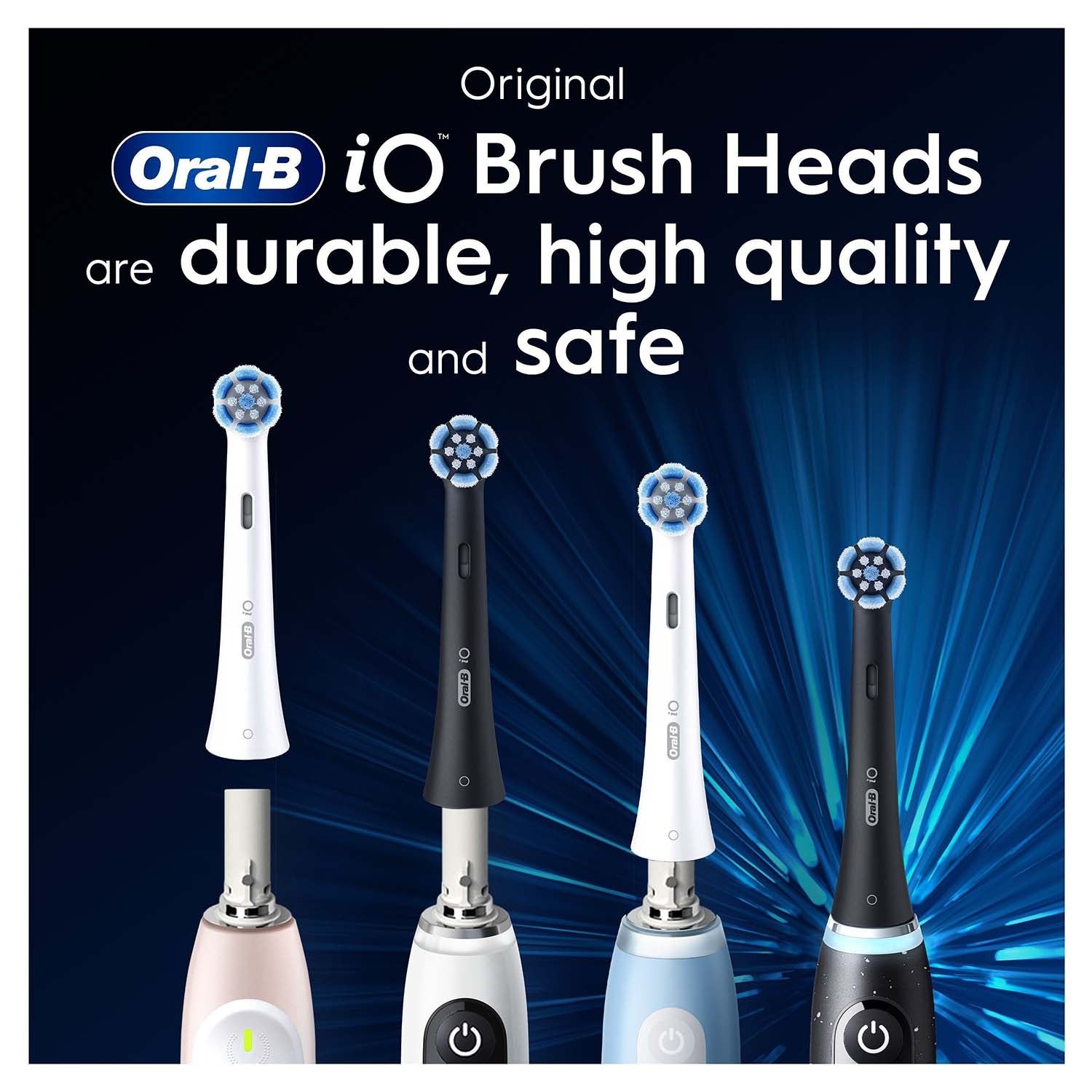 Toothbrush Heads, Gentle Care, Black, 3-Pack