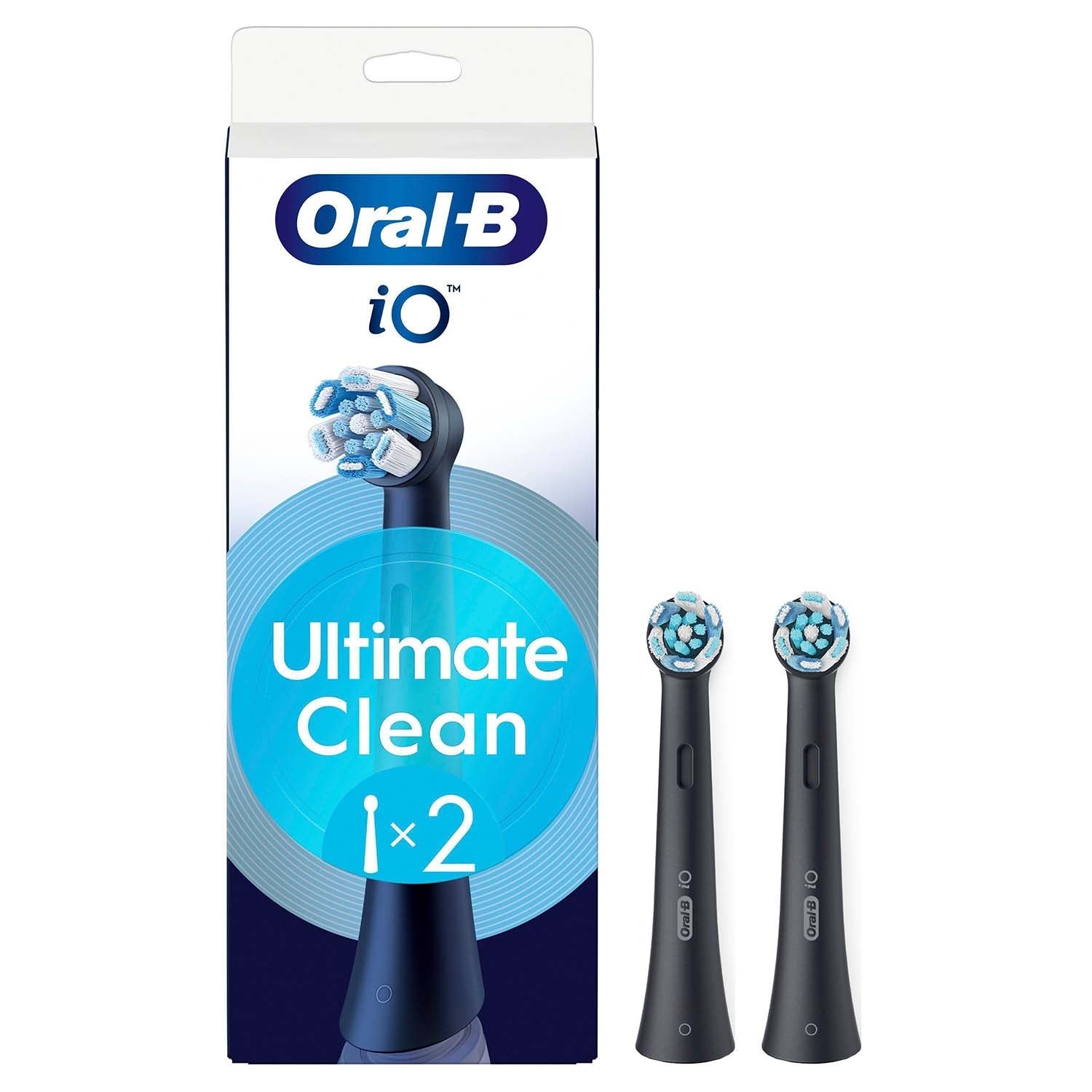 Toothbrush Heads, Ultimate Clean, Black, 2-Pack