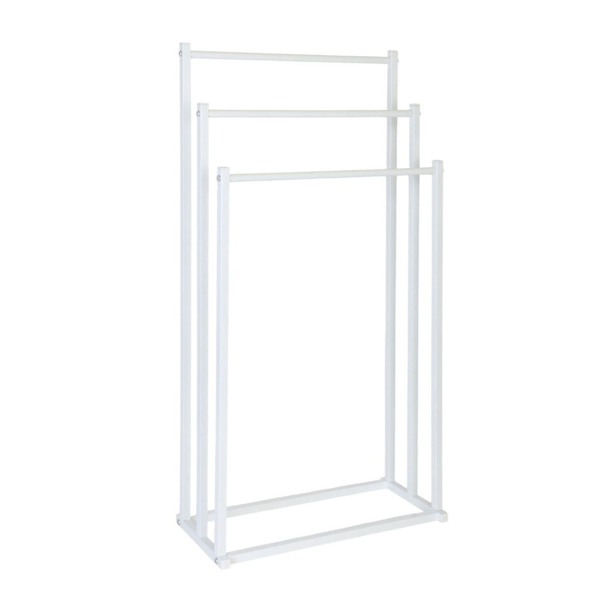 Towel Rack, 3 Rods – Metal and Bamboo Freestanding