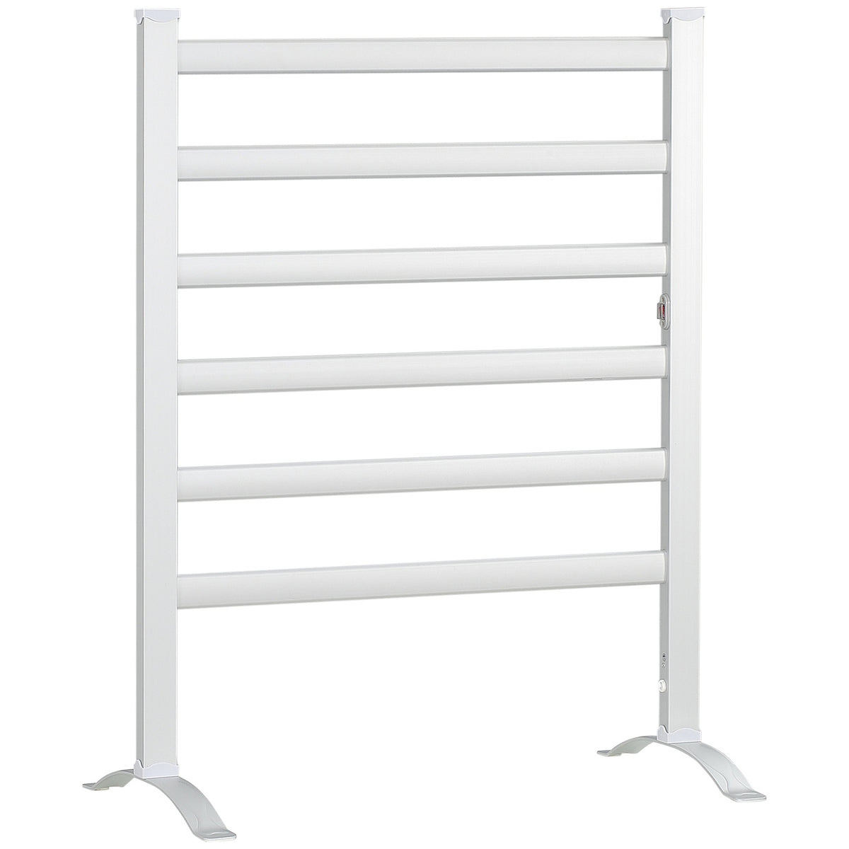 Towel Radiator Bathroom Radiator With 6 Heating Rods Towel Dryer Towel Warmer Electric Radiator For Bathroom Aluminum White