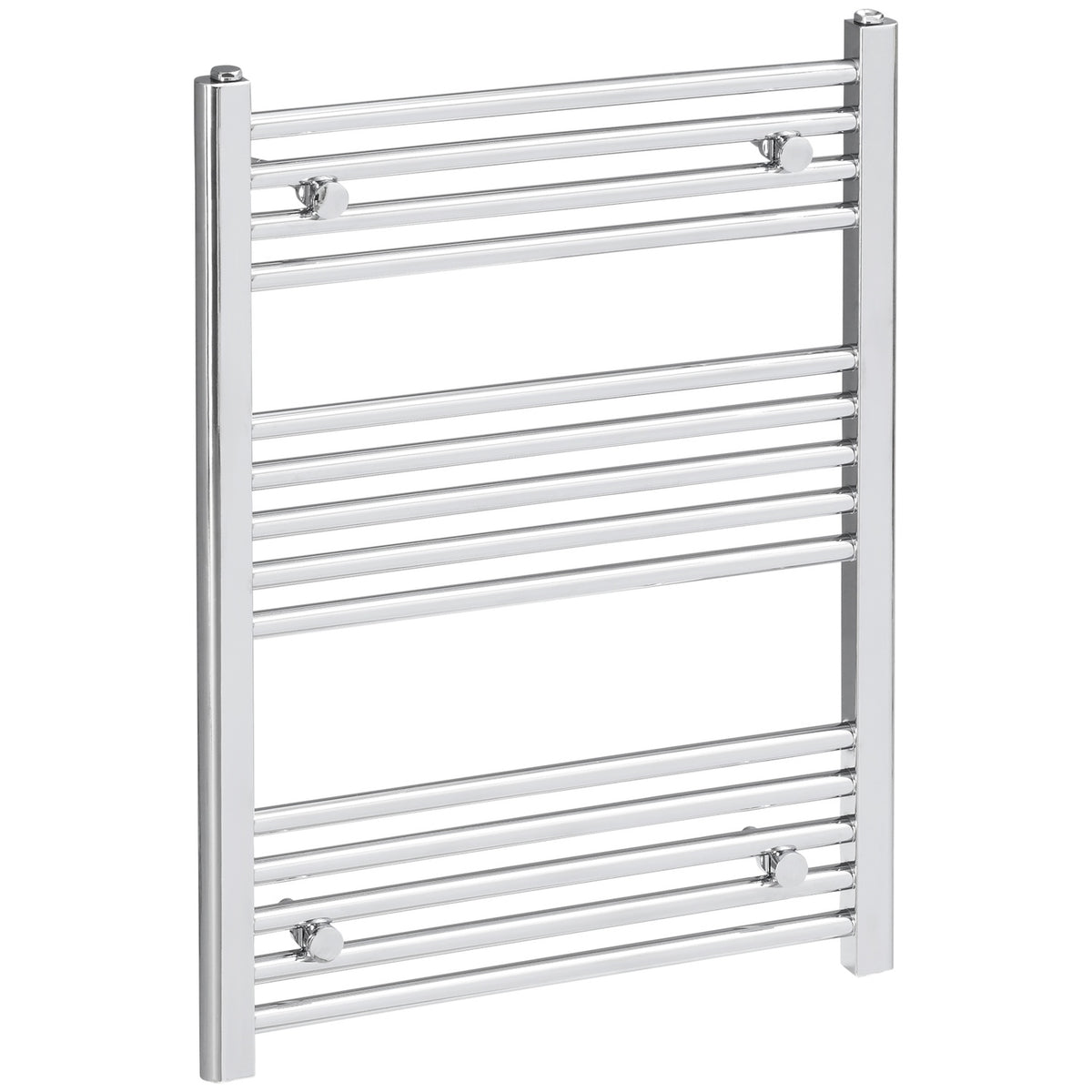 Towel Radiator Hydronic Towel Warmer 14 Heating Rods Bathroom Radiator Towel Heater Wall Mounted Carbon Steel Silver 600 X 800 Mm
