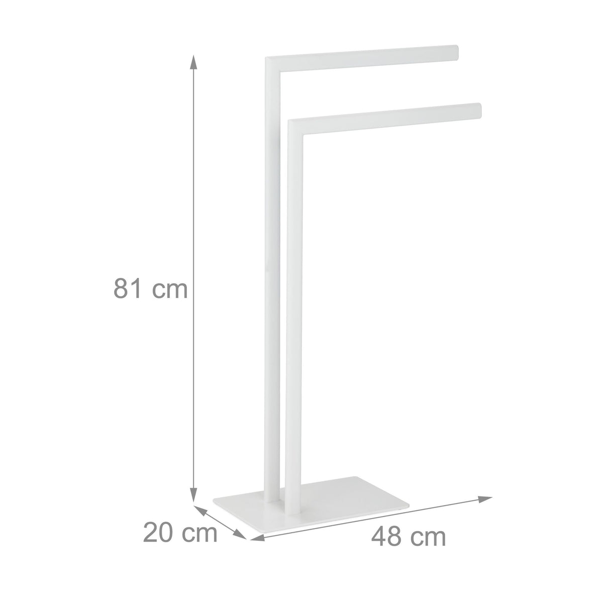 Towel hanger 2 closes white