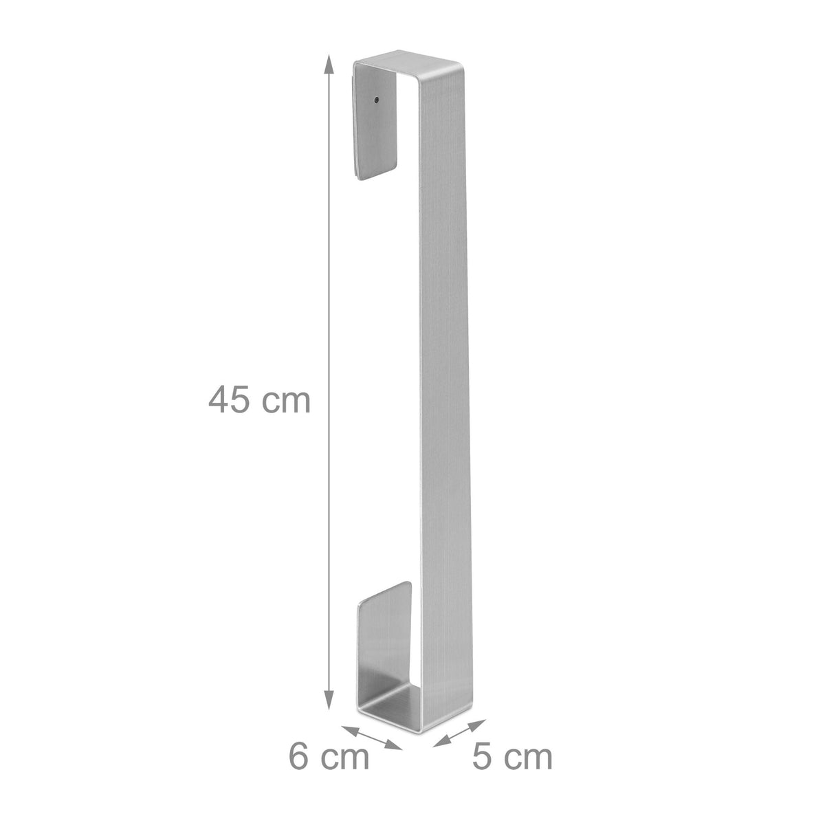 Towel hanger silver colored