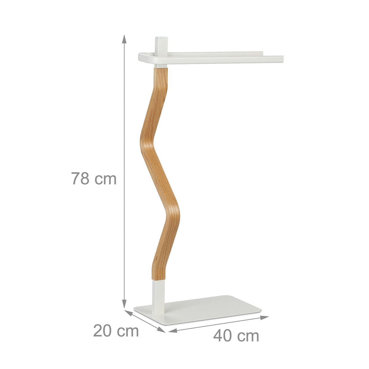 Towel hanger with 2 rails