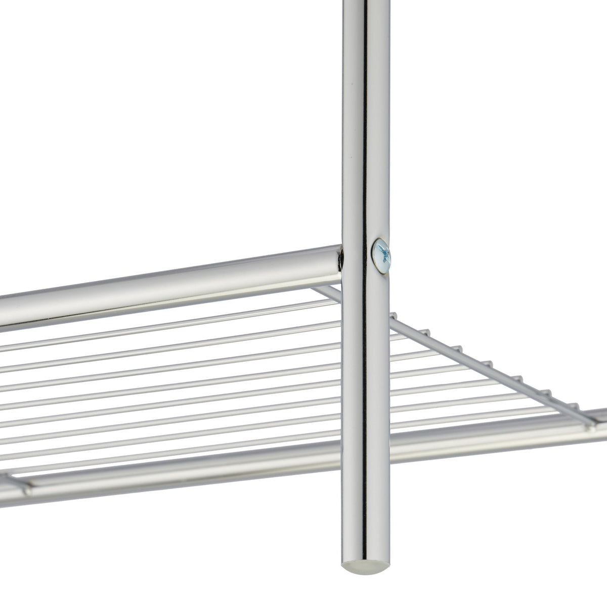 Towel rack with shelf