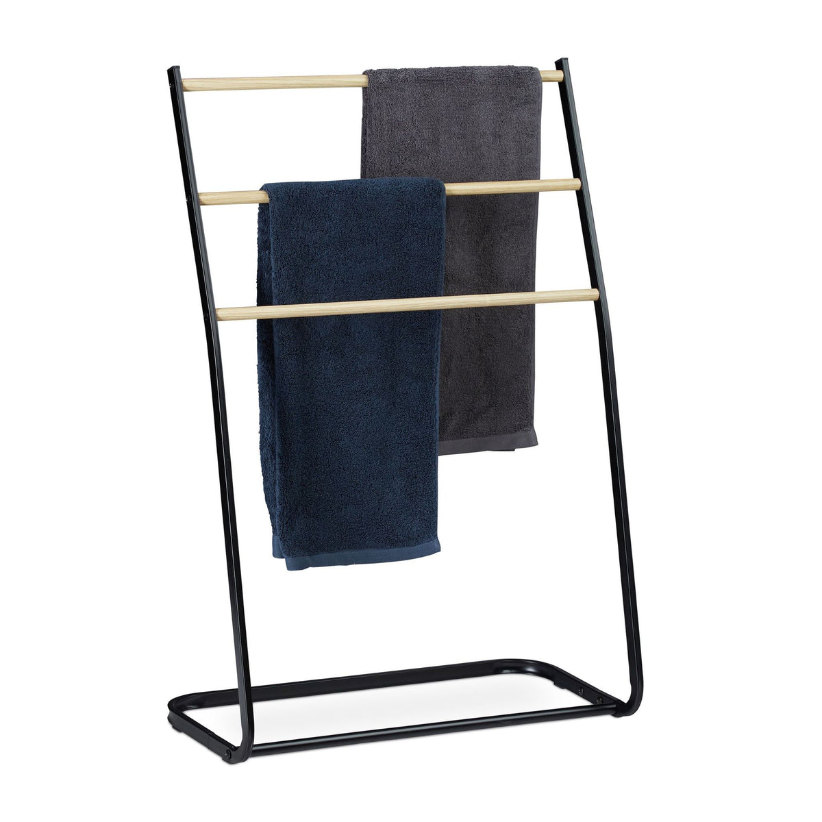 Towel rail standing metal