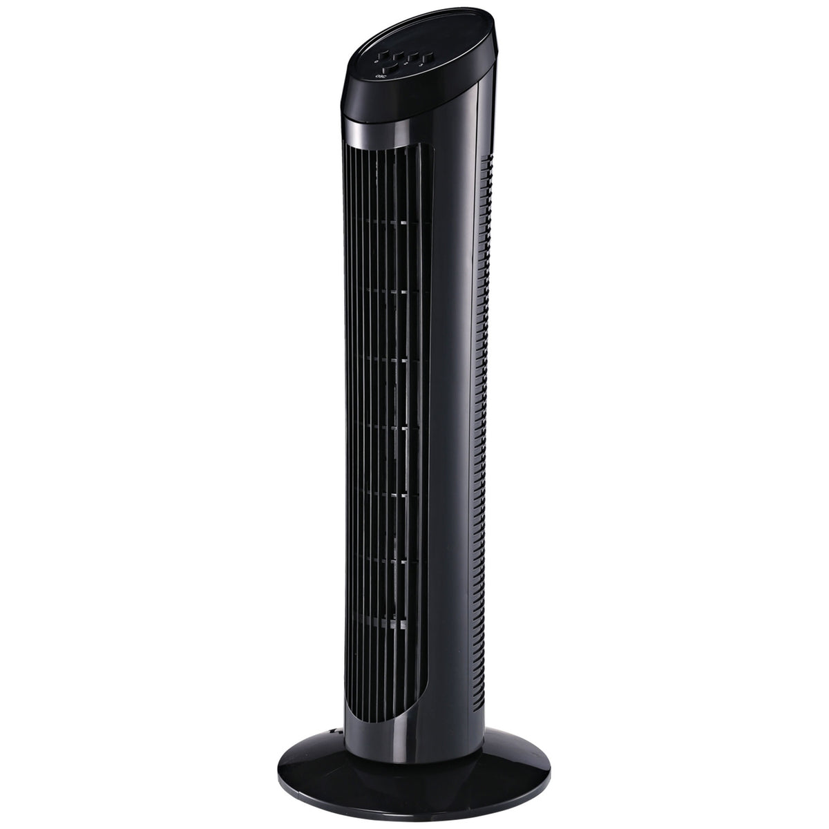 Tower Fan Pedestal Fan With 3 Ventilation Levels, 70° Oscillation, 45 W, Abs, Black, Ø27 X H75 Cm