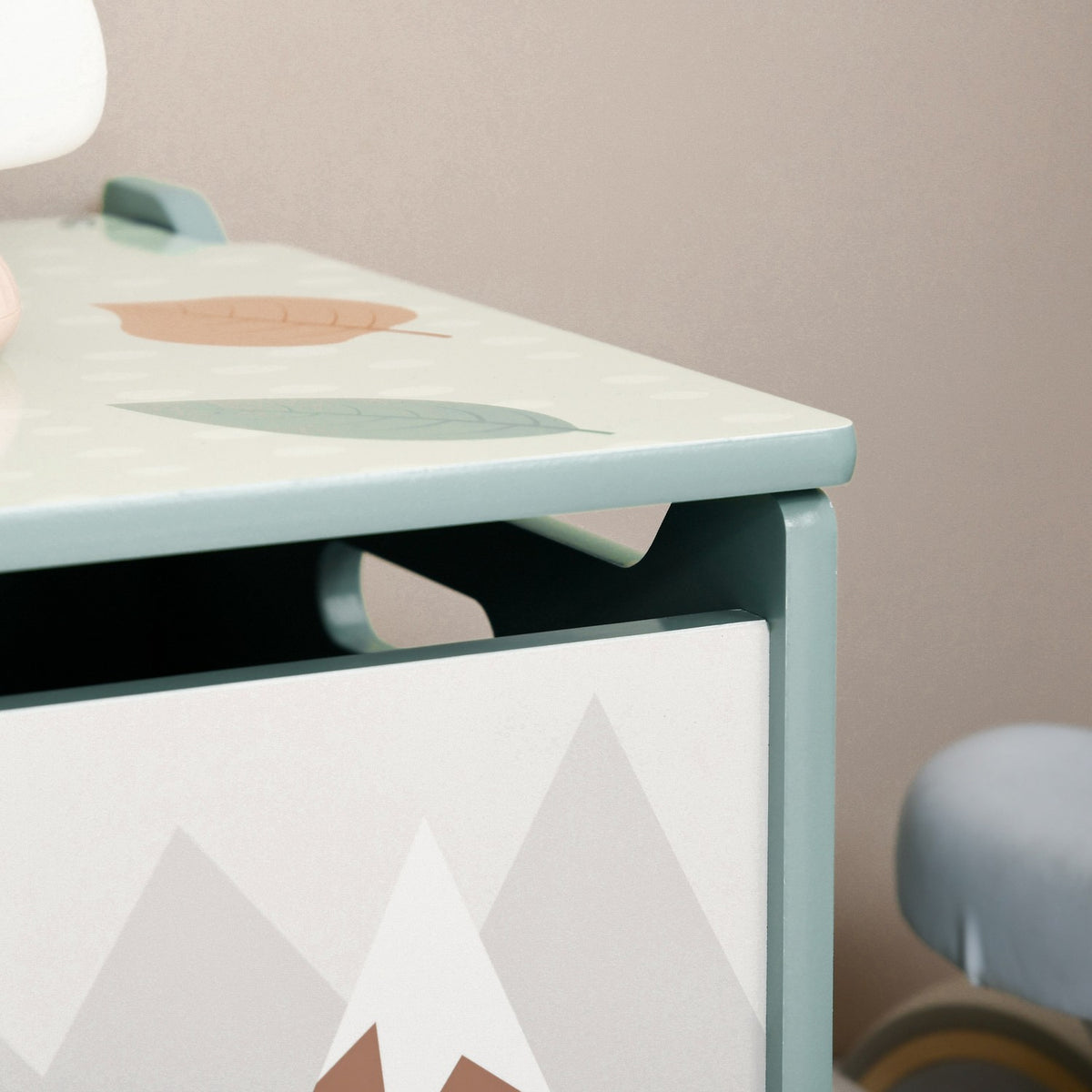 Toy Box with Lid, Toy Chest with Cute Animal Design, Storage Box with Lid Safety Hinge Handle, for Kids Room, Bedroom, Green