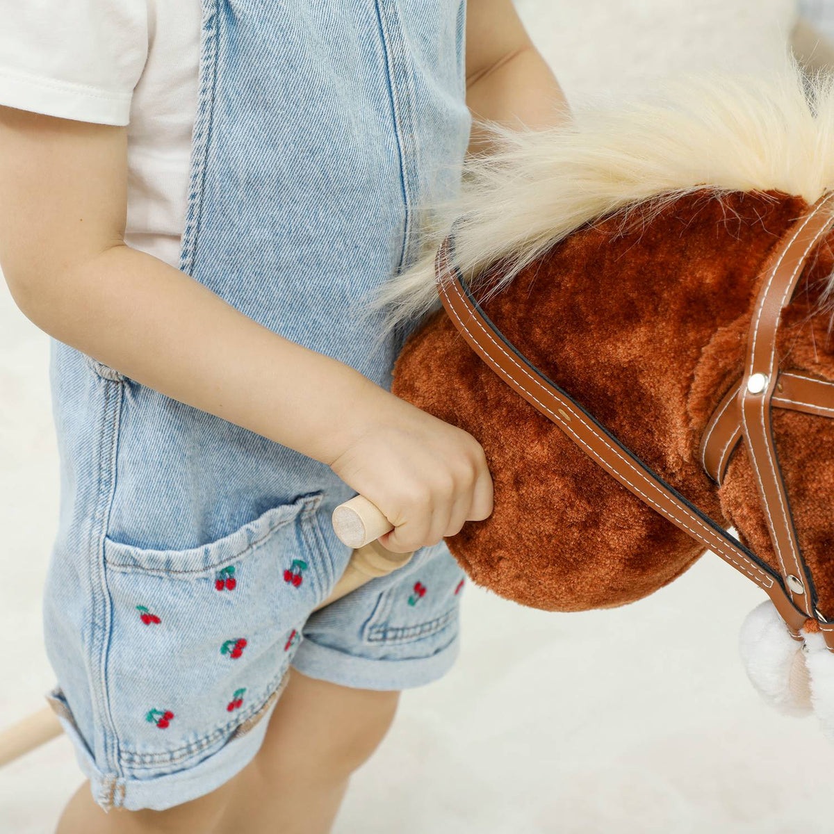 Toy Hobby Horse with Sound, Wheels, for Kids 24+ Months