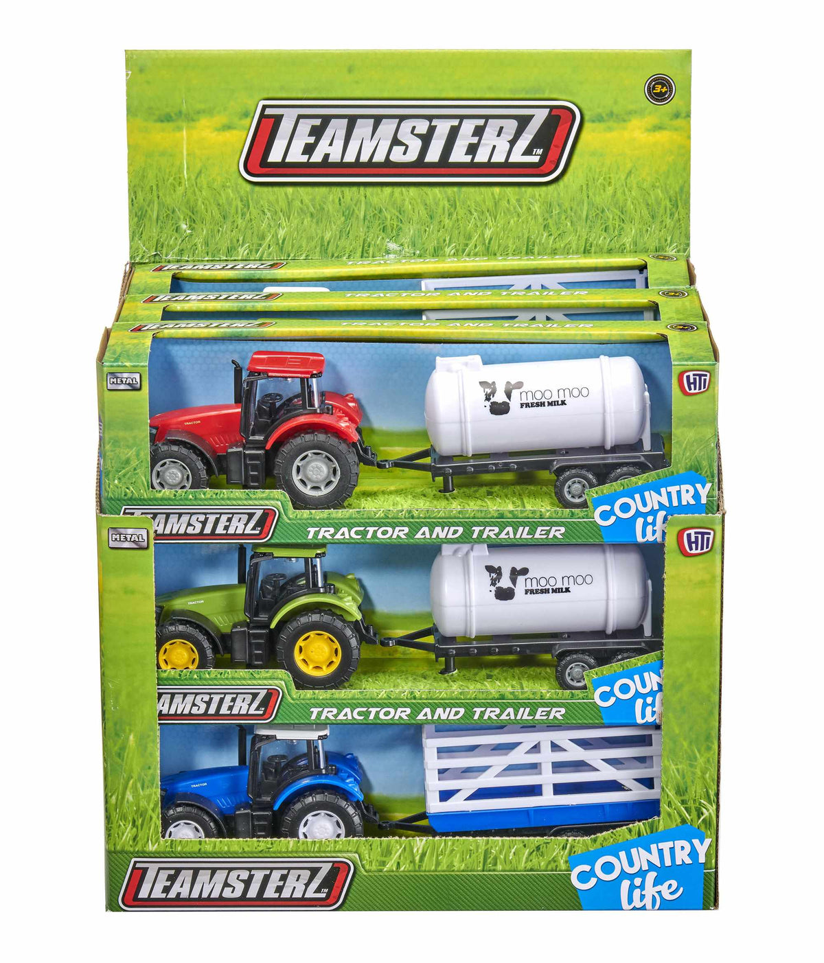 Tractor and Trailer Toy Set for Kids, Ages 3+