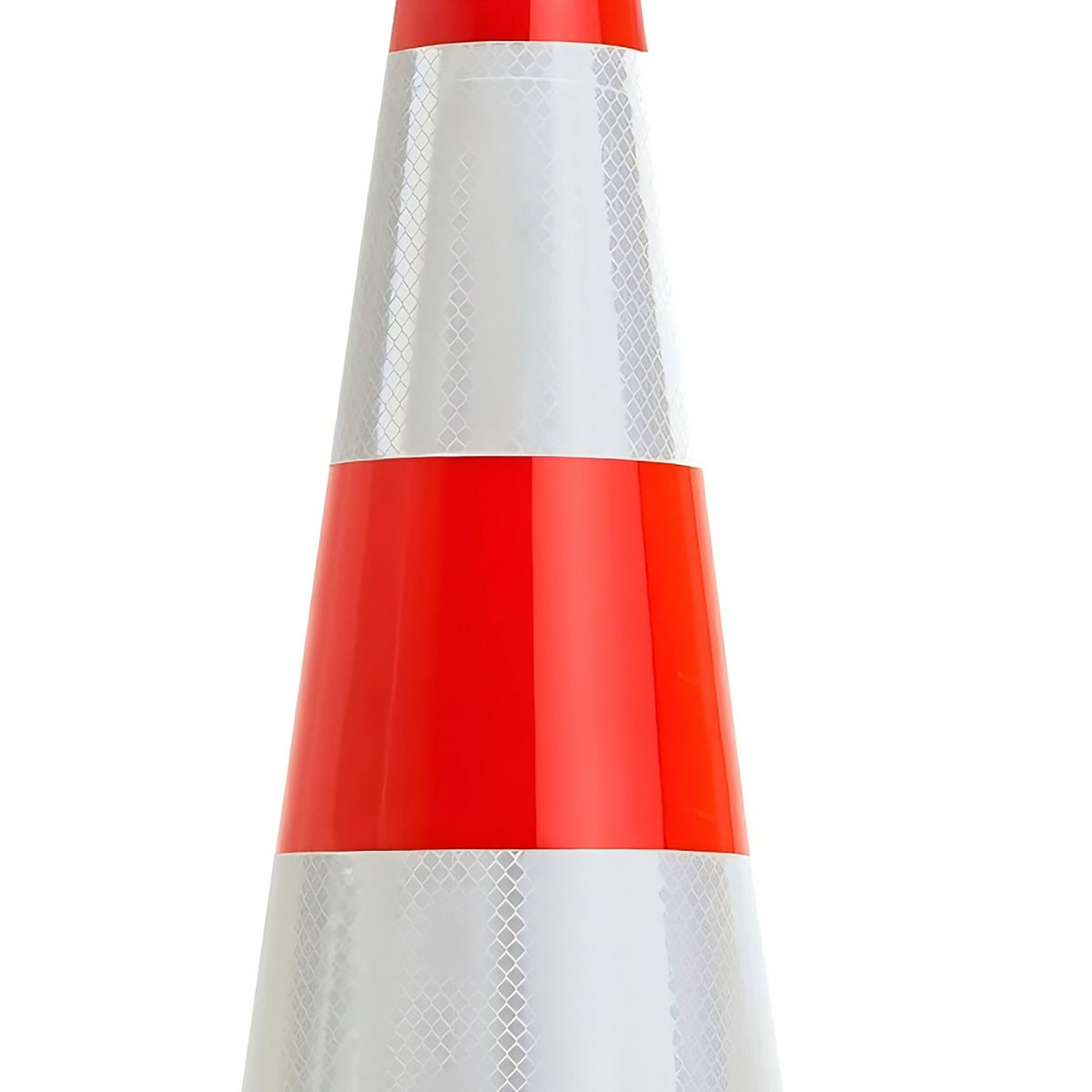 Traffic Cone 90 cm, Heavy-Duty, Reflective Stripes