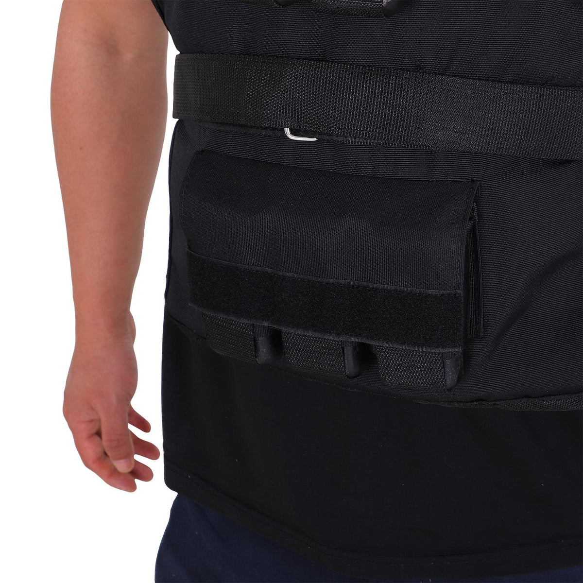 Training Vest 30Kg Weight Vest For Strength Training, Adjustable, Oxford+Iron, Black, 36X52Cm