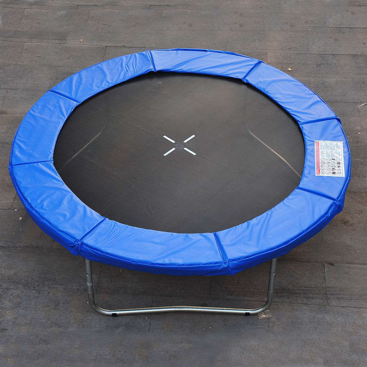 Trampoline Accessory Set Edge Cover, Safety Net, Weather Tarpaulin, For 8Ft-15Ft, Ø 305Cm, Blue