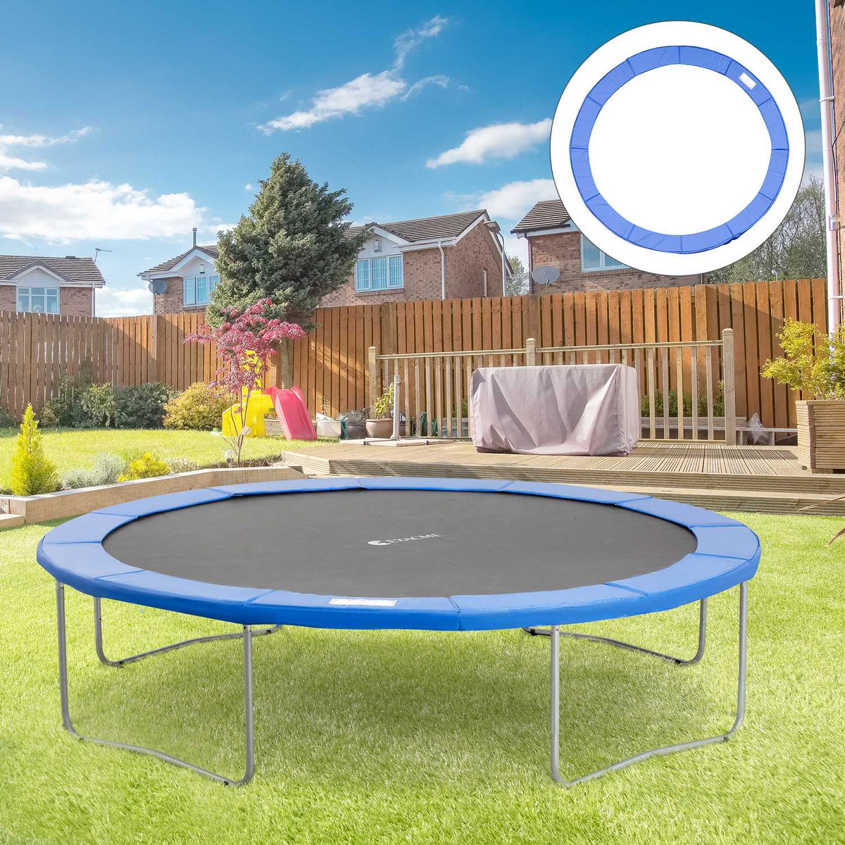 Trampoline Edge Cover Safety Net 8Ft 10Ft 12Ft 15Ft Edge Cover: Ø366 Cm-Blue (Trampoline Not Included)