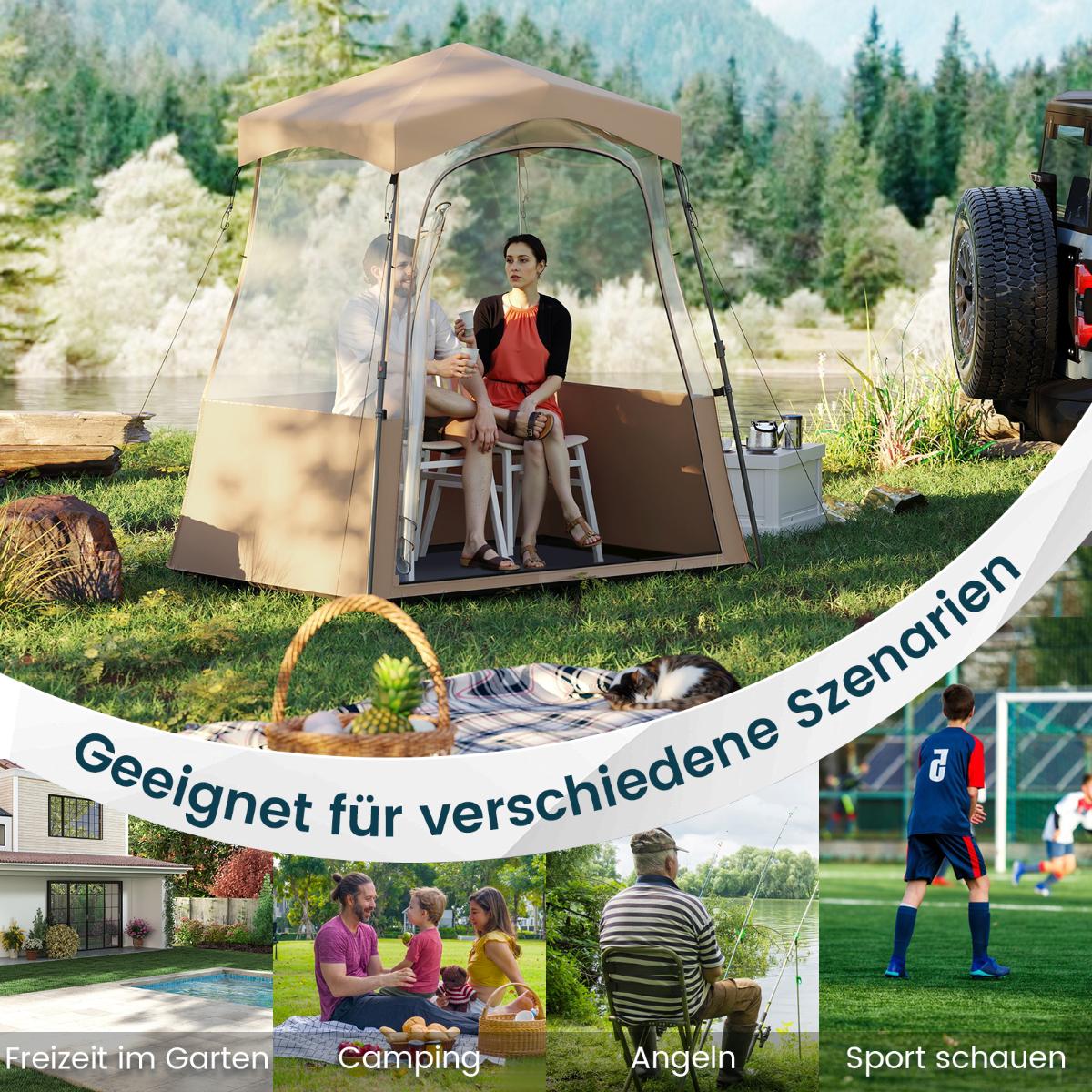 Transparent Outdoor Tent, Oxford Fabric, 183x135x175 cm