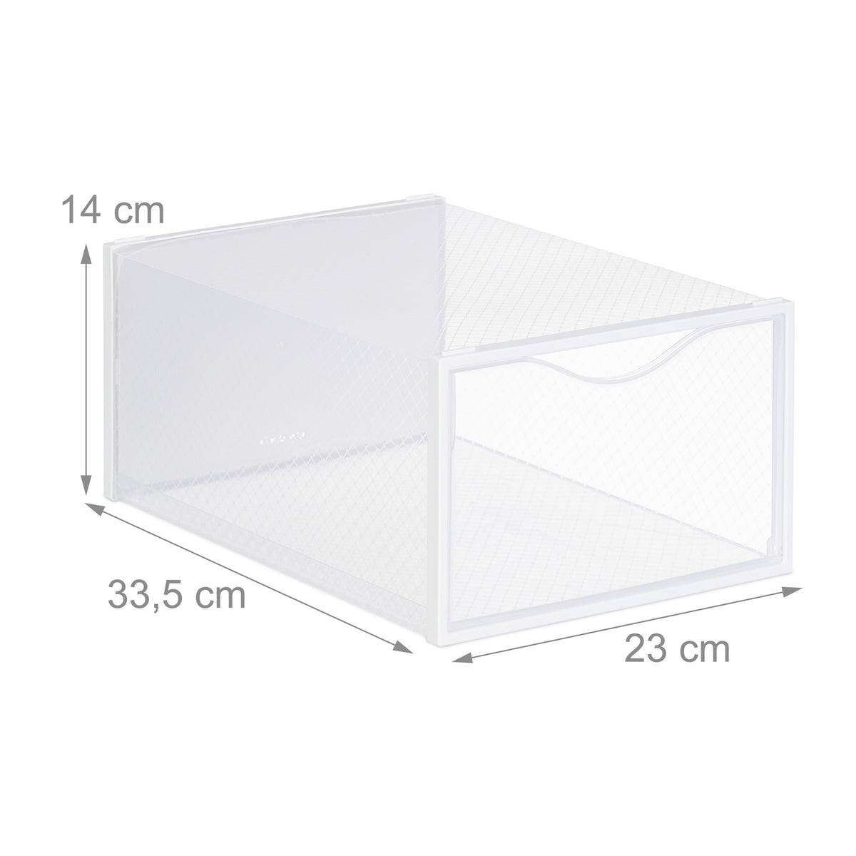 Transparent Shoe Storage Boxes, Set of 12
