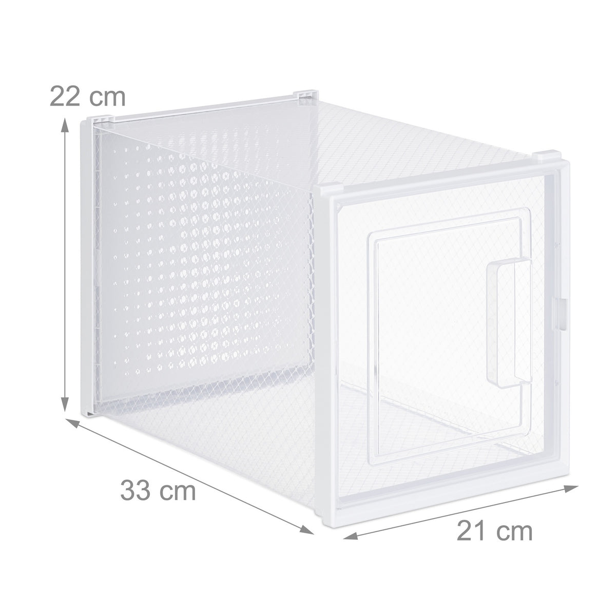 Transparent Shoe Storage Boxes for High Heels, Set of 6