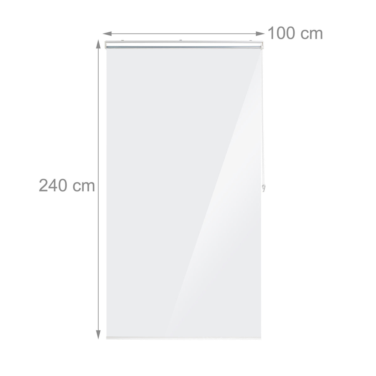 Transparent Water-Repellent Bathroom Roller Blind
