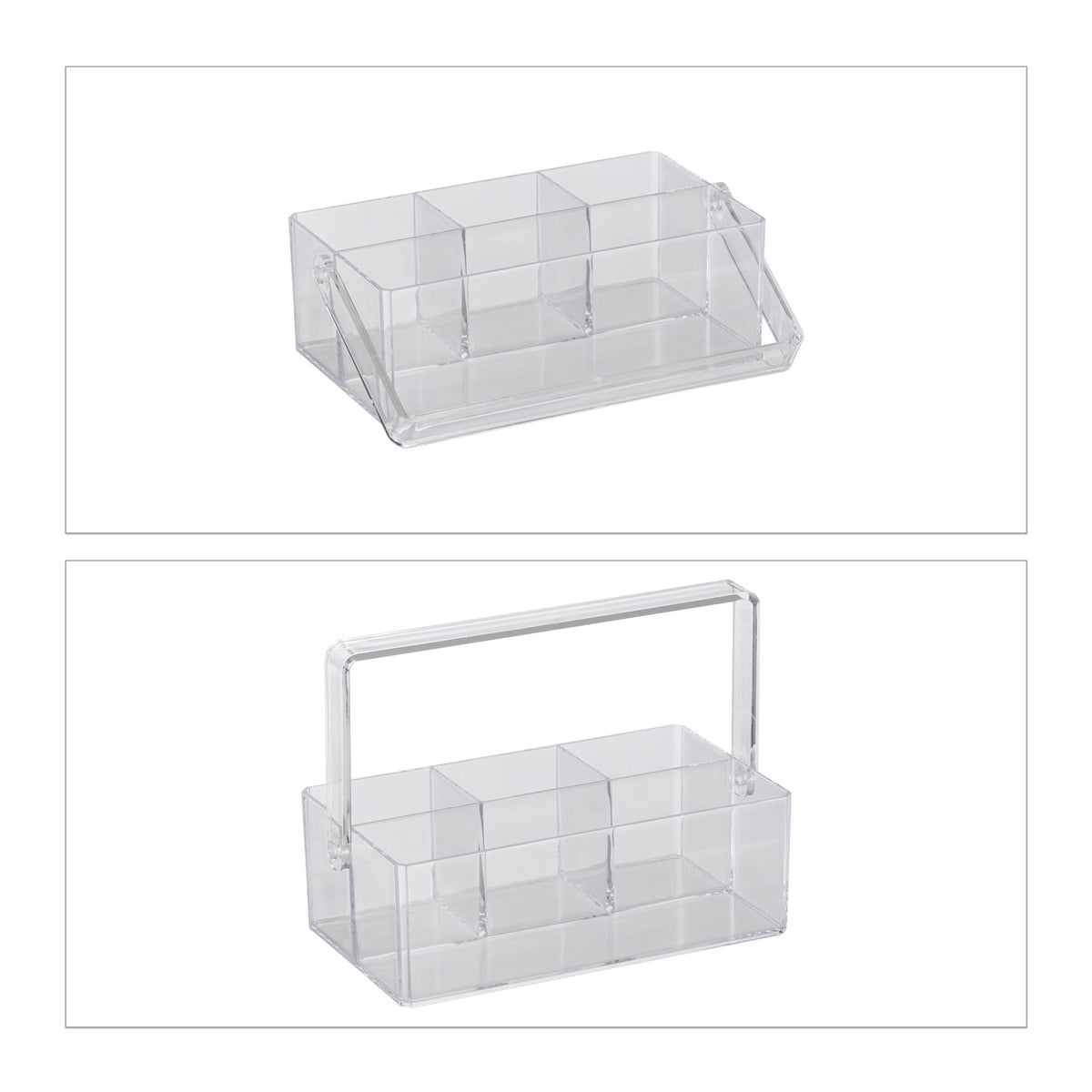 Transparent bag with handle