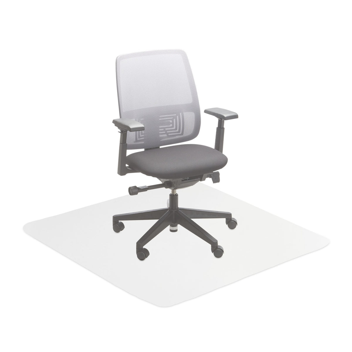 Transparent floor cover office chair